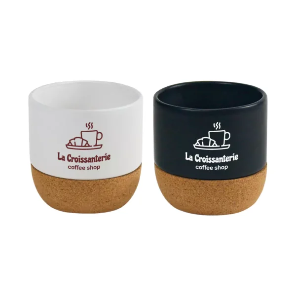 Ceramic Cup with Cork Base 6 oz Matte Finish - Image 7