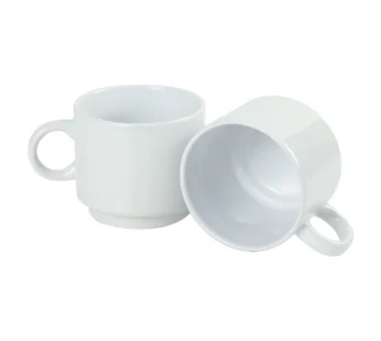 Ceramic Cups 10 Oz Glossy Finish White Color