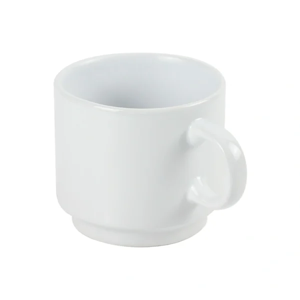 Ceramic Cups 10 Oz Glossy Finish White Color - Image 2