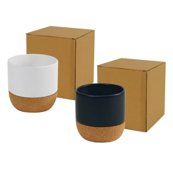 Ceramic Cup with Cork Base 6 oz Matte Finish - Image 5