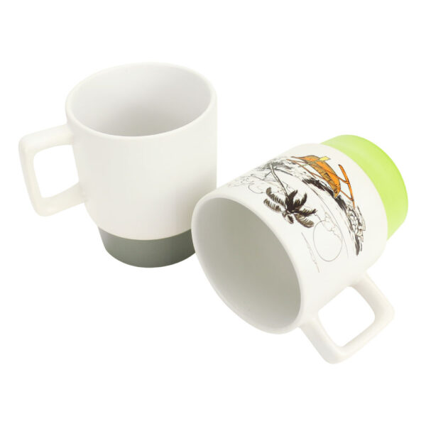 Ceramic Mugs with Bottom Clay in 12 Oz, Matte Finish - Image 3