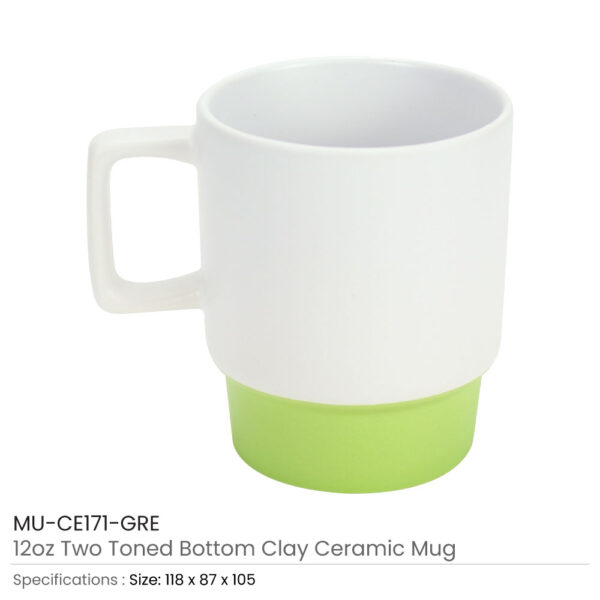 Ceramic Mugs with Bottom Clay in 12 Oz, Matte Finish - Image 5