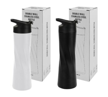 Double Wall SS Bottles Slim Waist Design Flip top Lid 500ml
