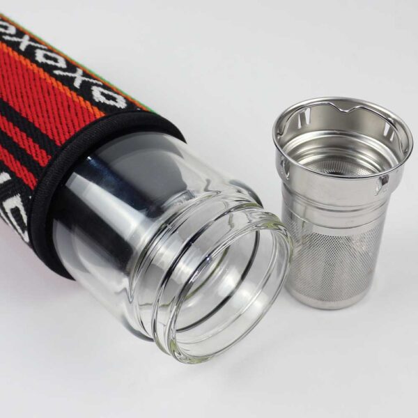Double Wall Glass Bottles with SADU Sleeve 500ml - Image 3