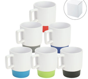 Ceramic Mugs with Bottom Clay in 12 Oz, Matte Finish