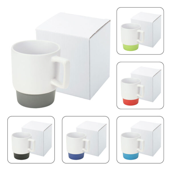 Ceramic Mugs with Bottom Clay in 12 Oz, Matte Finish - Image 10