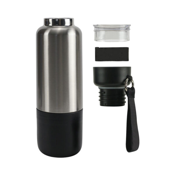 Multi-function SS Bottles, Double Wall, Base Cup, Lanyard, 500ml - Image 2