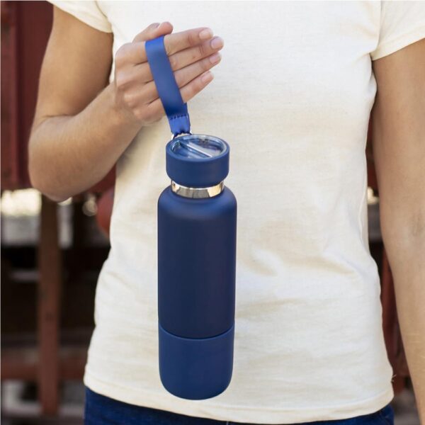 Multi-function SS Bottles, Double Wall, Base Cup, Lanyard, 500ml - Image 4