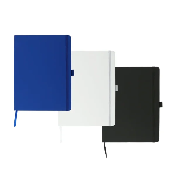 PU Notebooks B5 Size, Pen Loop, Ribbon Bookmark, Elastic Band - Image 2