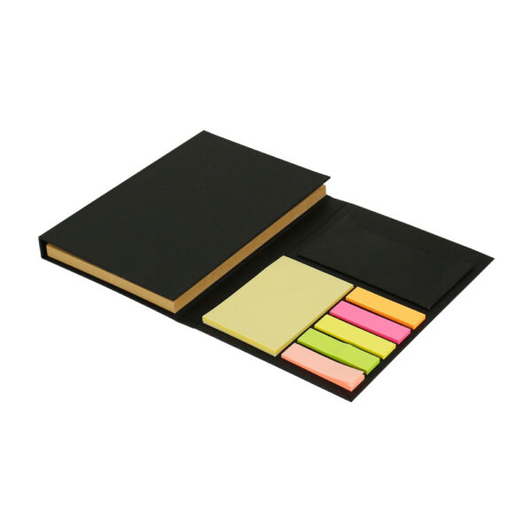 Tri-Fold Notepad with Sticky Notes, Pen, Card Slot and Ruler - Image 7
