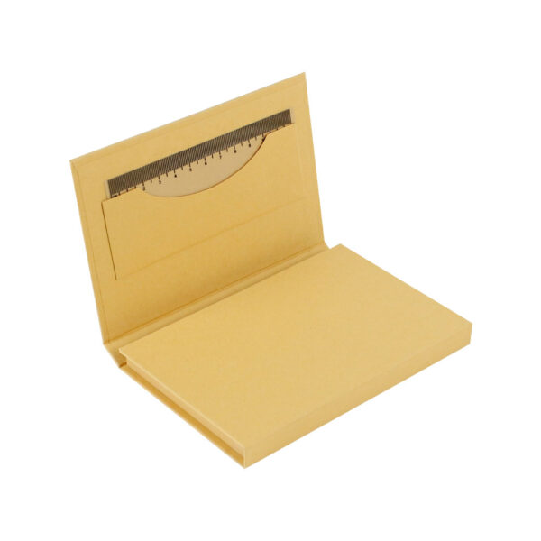 Tri-Fold Notepad with Sticky Notes, Pen, Card Slot and Ruler - Image 5